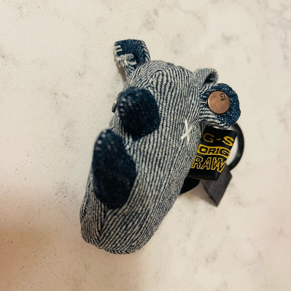 G-star raw G-NO denim rhino keychain